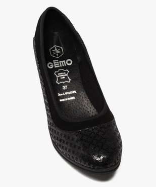 Escarpins femme confort à talon compensé dessus fantaisie vue5 - GEMO(URBAIN) - GEMO