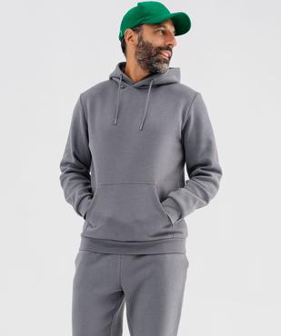 Sweat à capuche en molleton doux homme vue1 - GEMO 4G HOMME - GEMO