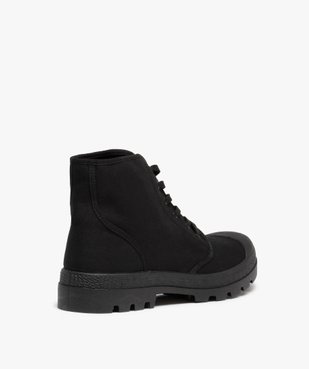 Tennis homme montantes en toile et semelle crantée vue4 - GEMO (CASUAL) - GEMO