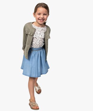 Jupe fille en Lyocell avec liserés pailletés vue5 - GEMO (ENFANT) - GEMO