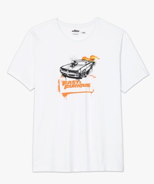 Tee-shirt homme à manches courtes avec motif voiture – Fast & Furious vue4 - NBCUNIVERSAL - GEMO