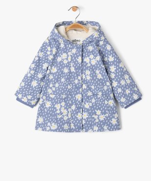 Manteau imperméable doublé à capuche bébé fille vue1 - GEMO(BEBE DEBT) - GEMO
