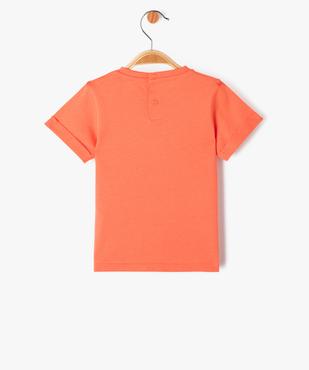 Tee-shirt à manches courtes avec motif jungle bébé garçon vue3 - GEMO(BEBE DEBT) - GEMO