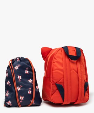 Sac à dos maternelle imprimé tigre avec pochette assortie vue2 - GEMO (ENFANT) - GEMO