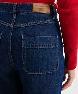 Jean wide leg taille haute avec poches plaquées femme  - LuluCastagnette vue3 - LULU CASTAGNETTE G4G D - GEMO