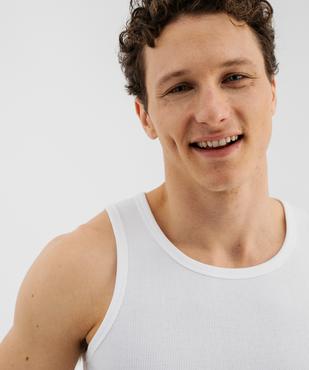 Débardeur en maille côtelée homme vue4 - GEMO 4G HOMME - GEMO