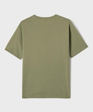 Tee-shirt manches courtes oversize avec inscription poitrine garçon vue4 - GEMO 4G GARCON - GEMO