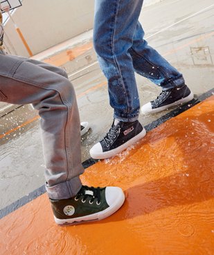 Baskets fille mid-cut déperlantes  vue6 - GEMO (ENFANT) - GEMO