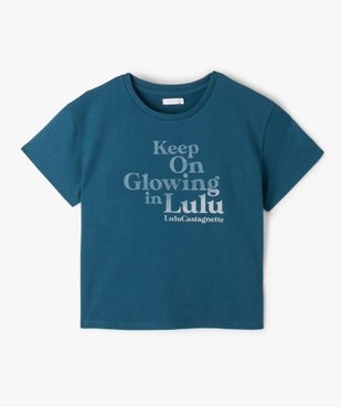 Tee-shirt fille oversize imprimé - LuluCastagnette vue1 - LULUCASTAGNETTE - GEMO