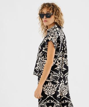 Chemise sans manches et fluide en viscose imprimée femme vue4 - GEMO 4G FEMME - GEMO