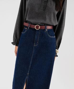 Ceinture avec boucle ronde fantaisie femme vue1 - GEMO (ACCESS) - GEMO