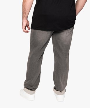 Jean homme coupe Straight légèrement délavé vue3 - GEMO (G TAILLE) - GEMO