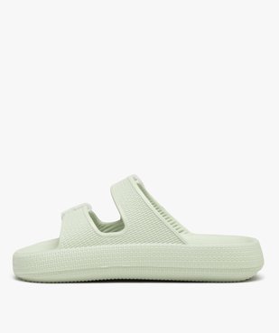 Mules de piscine femme unies à larges brides à boucle avec semelle plateforme - Beppi vue3 - SANS MARQUE - GEMO
