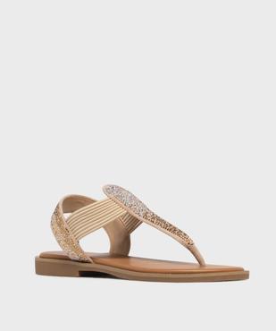 Sandales à entredoigts ornées de strass femme vue2 - VALENTINA BALDA - GEMO