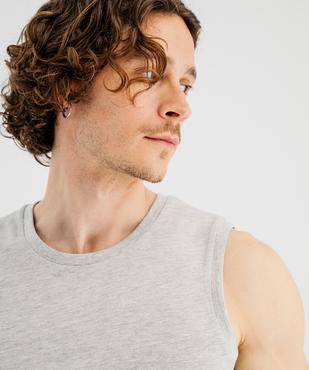 Tee-shirt sans manches en jersey de coton homme vue2 - GEMO 4G HOMME - GEMO