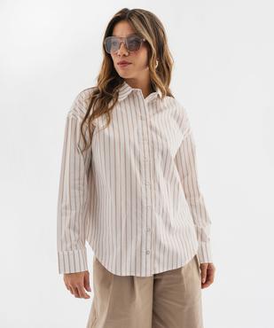 Chemise à rayures coupe ample femme vue5 - GEMO(FEMME PAP) - GEMO