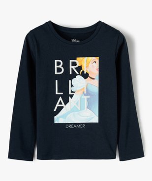 Tee-shirt fille à manches longues avec motif pailleté - Disney vue1 - DISNEY DTR - GEMO