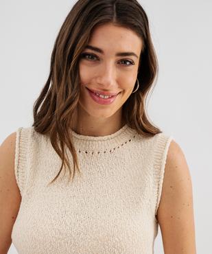 Pull sans manches d'été femme - LuluCastagnette vue2 - LULUCASTAGNETTE - GEMO