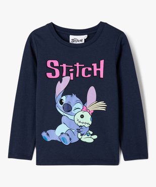 Tee-shirt manches longues avec motif Stitch fille - Disney vue1 - LILO & STITCH - GEMO