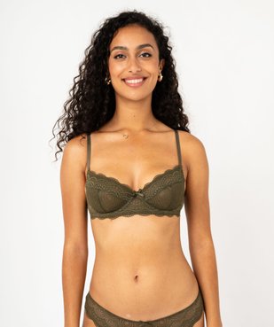 Soutien-gorge à armatures forme corbeille en dentelle vue1 - GEMO(HOMWR FEM) - GEMO