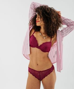 Culottes en dentelle et tulle femme (lot de 2) vue3 - GEMO(HOMWR FEM) - GEMO