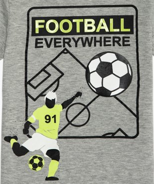 Tee-shirt garçon avec motif football vue2 - GEMO (ENFANT) - GEMO