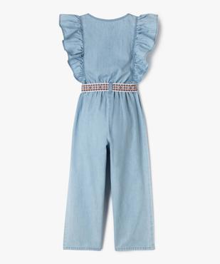 Combinaison pantalon avec volants sur les épaules fille vue4 - GEMO 4G FILLE - GEMO
