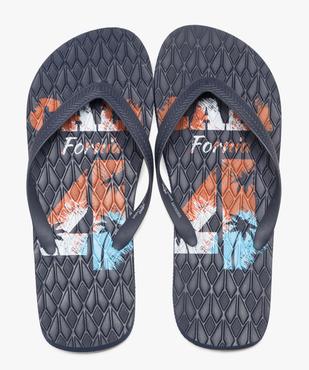 Tongs imprimées à semelle fantaisie homme  vue1 - GEMO (PLAGE) - GEMO