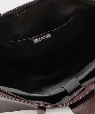 Sac cabas rigide en matière texturée femme vue4 - GEMO (ACCESS) - GEMO