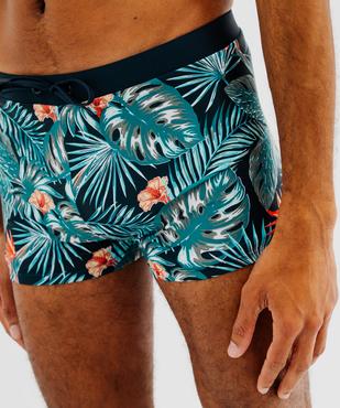 Maillot de bain boxer imprimé tropical homme  vue2 - GEMO (PLAGE) - GEMO
