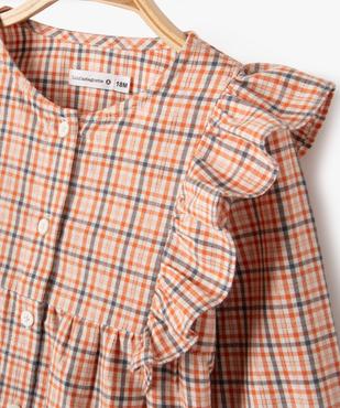 Blouse manches longues à carreaux bébé fille - LuluCastagnette vue2 - LULUCASTAGNETTE - GEMO