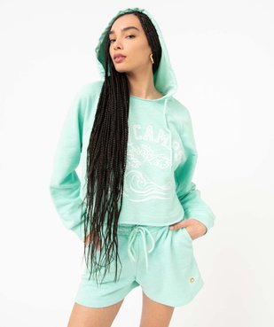 Short femme en maille avec taille ajustable - Camps United vue1 - CAMPS UNITED - GEMO