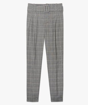 Pantalon femme Prince de Galles à taille haute vue4 - Nikesneakers(FEMME PAP) - Nikesneakers