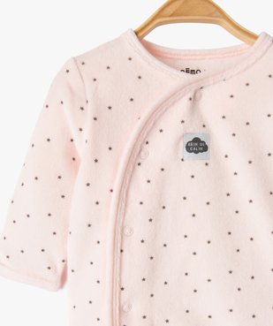 Pyjama 2 pièces en velours à motif étoiles bébé vue2 - GEMO(BB COUCHE) - GEMO