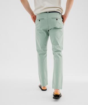 Pantalon chino en coton stretch coupe Regular homme vue3 - GEMO 4G HOMME - GEMO