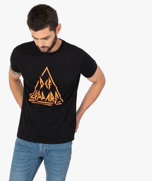 Tee-shirt homme à manches courtes imprimé - Def Leppard vue1 - DEF LEPPARD - GEMO
