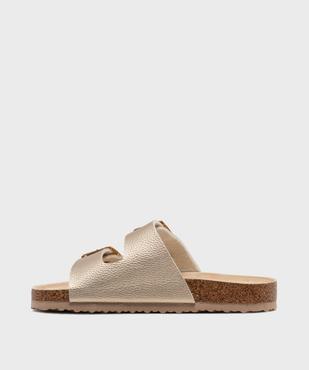 Mules ouvertes 2 brides en matière métallisée fille - Lovely Wings vue3 - LOVELY WINGS - GEMO