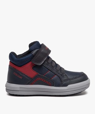 Baskets garçon mid-cut à lacets et scratch - Geox vue1 - GEOX - GEMO