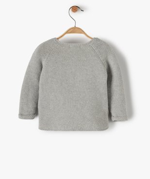 Gilet bébé fille avec fermeture boutons sur le côté vue3 - GEMO(BB COUCHE) - GEMO