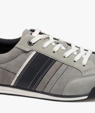 Baskets basses en toile à semelle fine homme vue7 - URBAN STEPS - GEMO