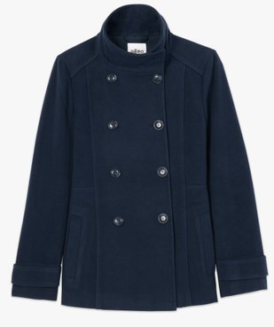 Manteau court femme avec double rangée de boutons vue4 - Nikesneakers(FEMME PAP) - Nikesneakers