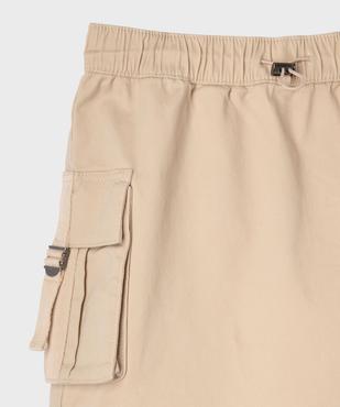 Jupe avec poches à rabat et taille élastique fille vue6 - GEMO 4G FILLE - GEMO