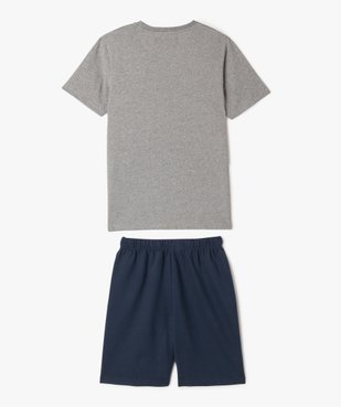 Pyjashort 2 pièces imprimé patiné garçon - Camps United vue4 - CAMPS - GEMO