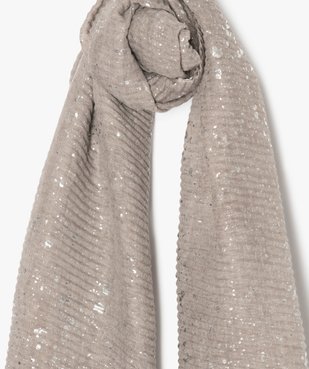 Foulard femme gaufré avec touches pailletées vue2 - Nikesneakers (ACCESS) - Nikesneakers