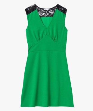 Robe femme sans manches avec empiècements dentelle vue4 - GEMO(FEMME PAP) - GEMO