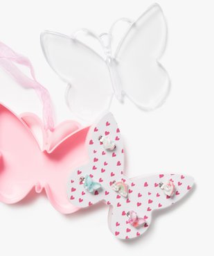 Bagues fille dans coffret papillon (coffret de 5) vue4 - GEMO (ACCESS) - GEMO