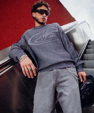 Pull en maille côtelée à motif garçon - Camps United vue5 - CAMPS - GEMO