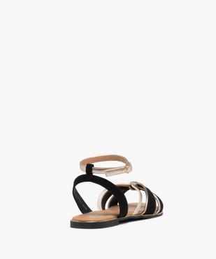 Sandales plates avec brides bicolores femme - Valentina Baldano vue5 - VALENTINA BALDA - GEMO