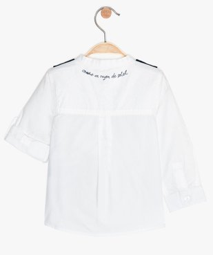 Chemise bébé garçon avec faux gilet sur l’avant vue3 - GEMO(BEBE DEBT) - GEMO