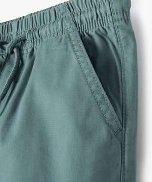 Pantalon jogger en toile garçon vue3 - GEMO (ENFANT) - GEMO